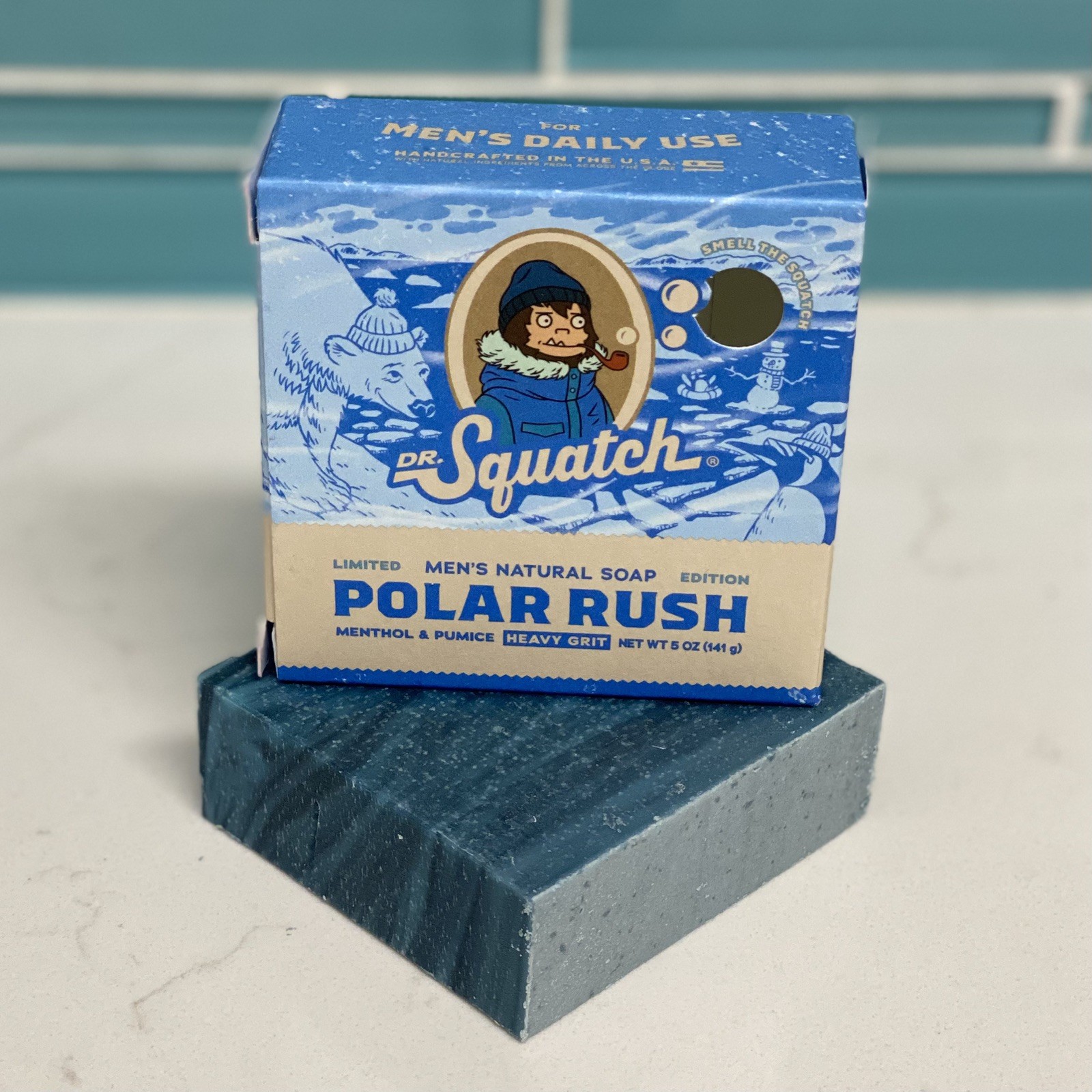 Lot Of 4 Dr. Squatch Polar Rush Mens Natural Bar Soap Limited Edition Rare 5 oz