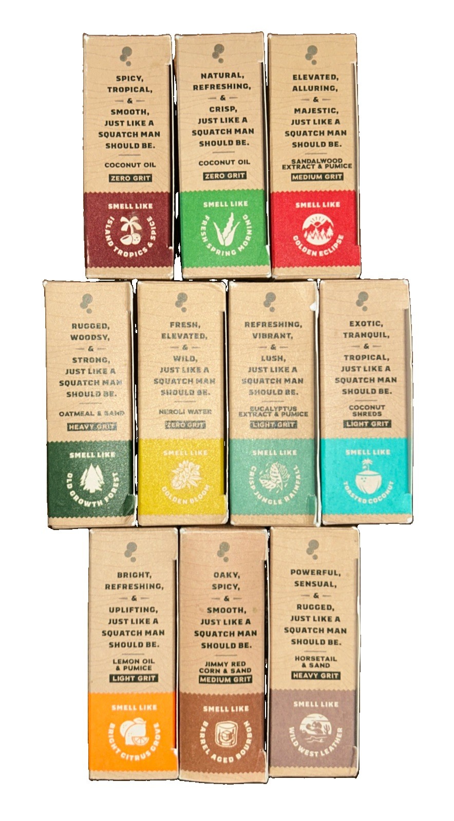 Lot Of 10 Dr. Squatch Mixed Soap Bars **Free Shipping**See Description**