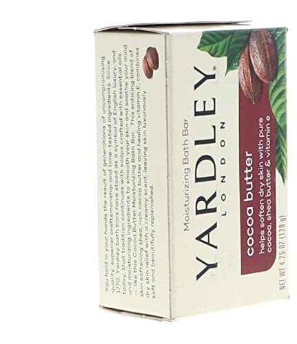 Yardley Moisturizing Bar Cocoa Butter, Chocolate, 4.25oz