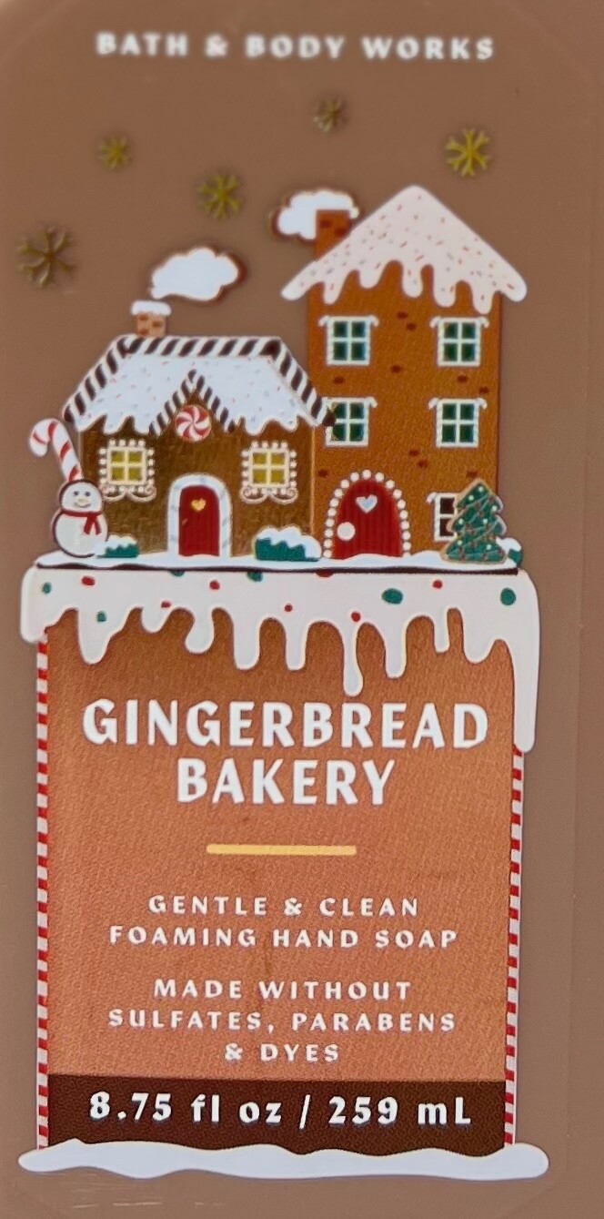 2 BATH & BODY WORKS GINGERBREAD BAKERY GENTLE CLEAN FOAMING HAND SOAP WASH PUMP