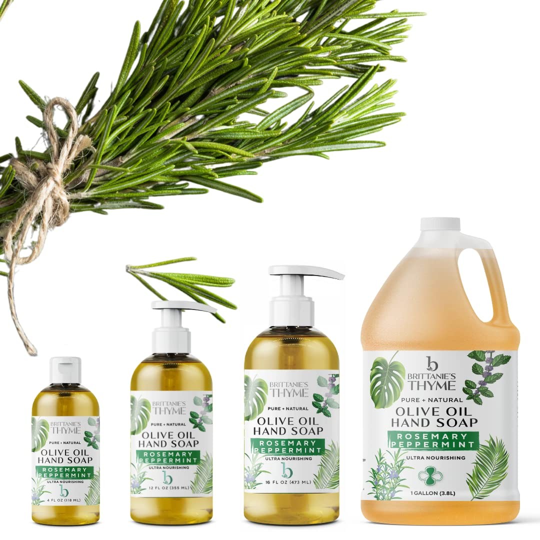Brittanie’s Pure Organic Castile Liquid Olive 128 Fl Oz (Pack of 1), Clear