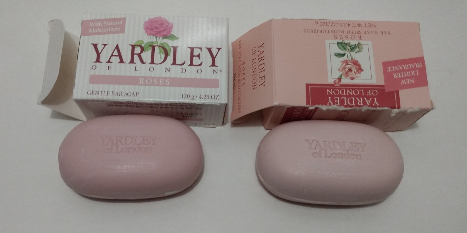 Yardley London Soap 2 Bar Lot Natural Moisturizers Frangrance Rose 4.25 Ounces