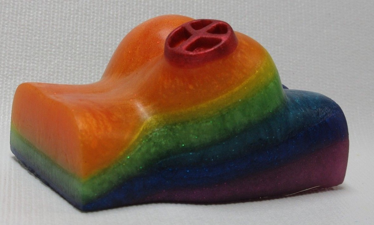 Rainbow’s End, cedar, sage, coriander & citrus “Peace of Ass” butt shaped soap