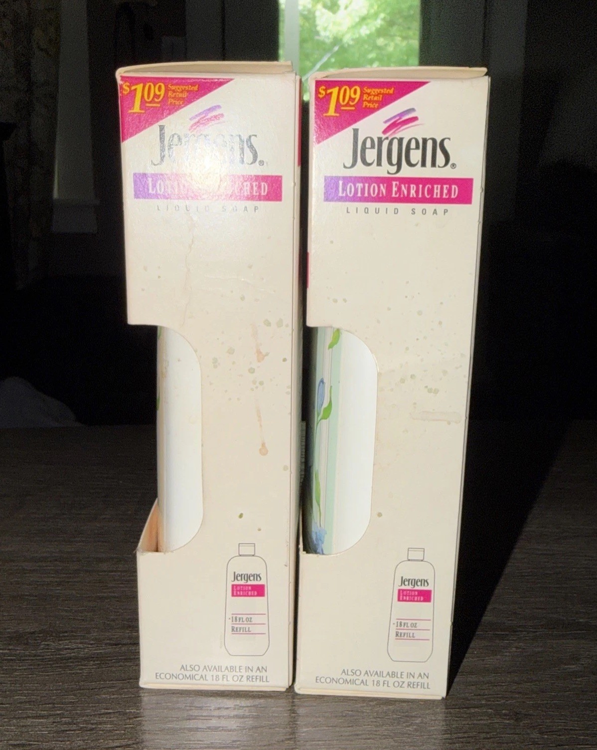 NIB Vintage Liquid Jergens Hand Soap 7.5 Oz/221 ML Made In USA NOS Lot Of 2