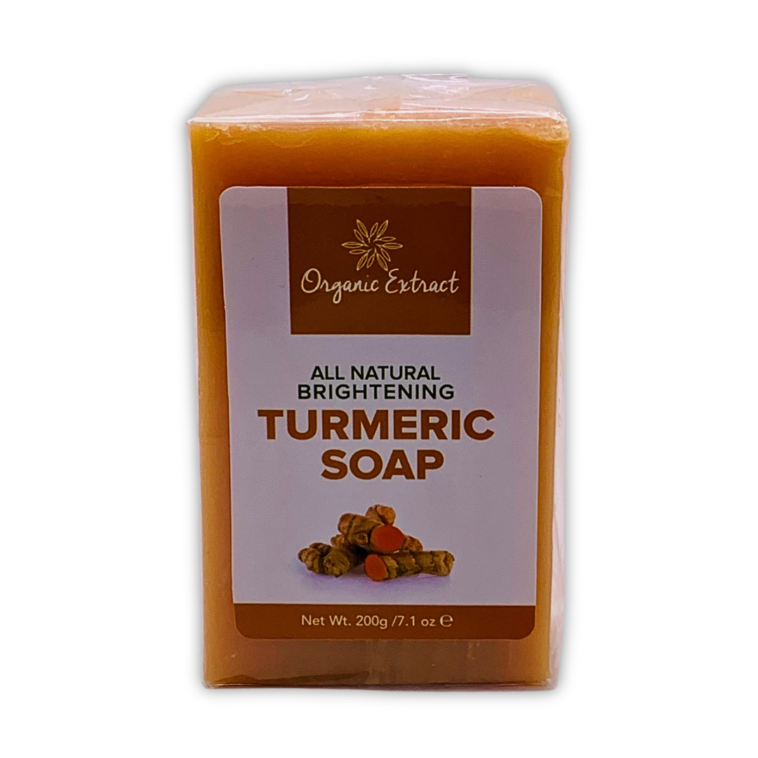 2x Organic Herbal Turmeric Cleansing Bar Soap Face & Body, 7.1 oz