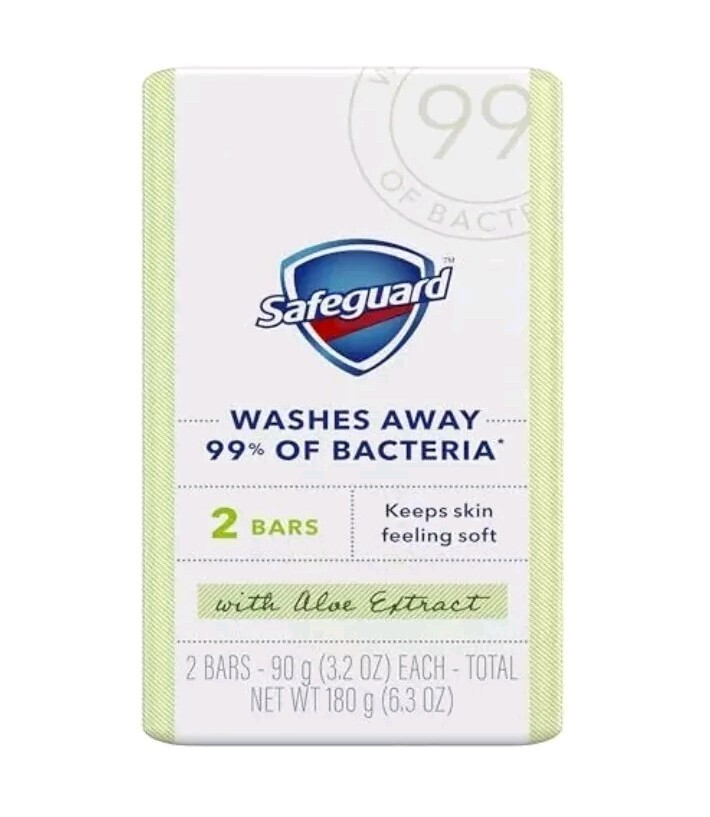 NEW! SAFEGUARD (8-BARS) 3.2 Oz. Bars ●FRESH CLEAN SCENT● W/Aloe Extract Soap🫧.
