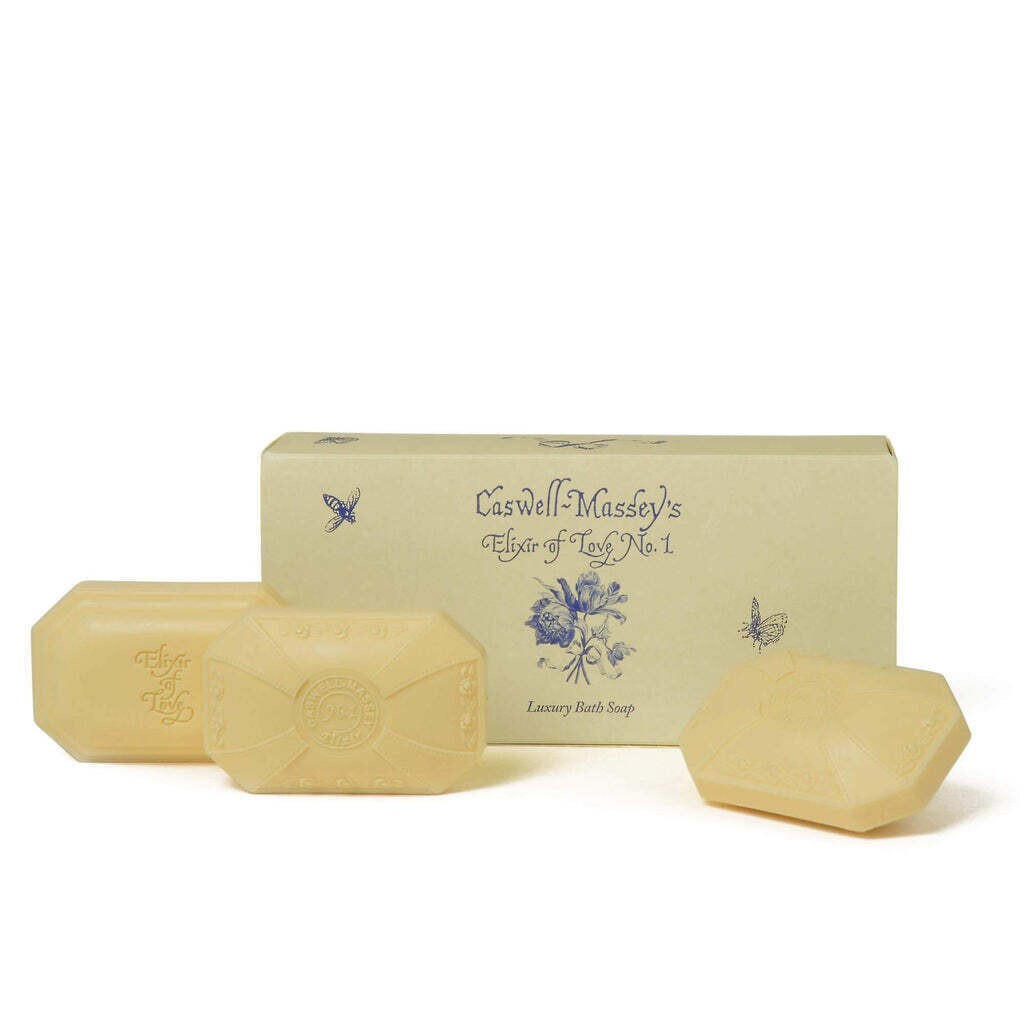 Caswell Massey Elixir of Love No. 1 Luxury Bath Soap 3 Bars 3.5 oz Each Gift NEW