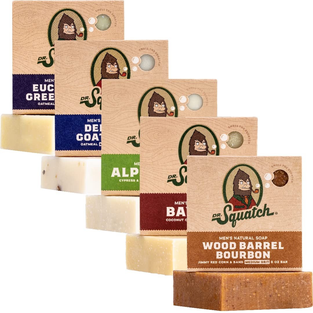 Natural Cold Process Soap for Men – 5 Scents, 5 oz Bars, Gentle and Nourishing