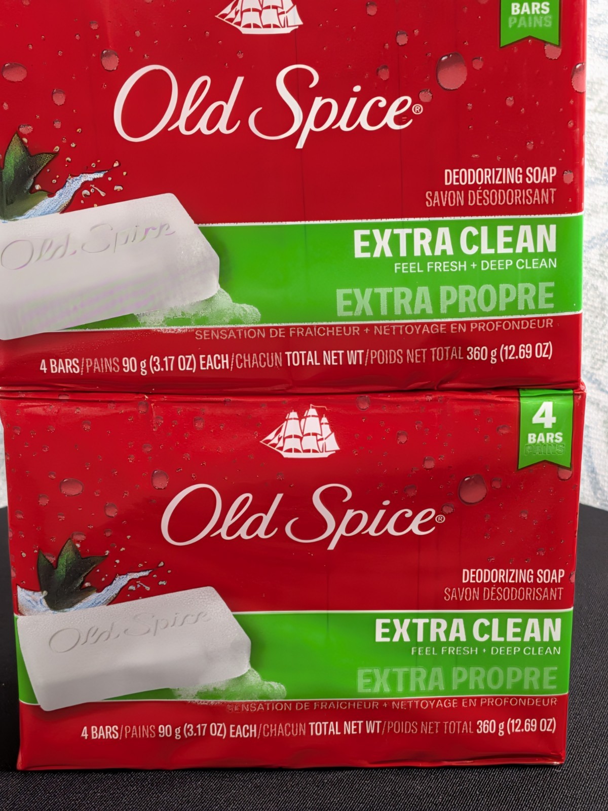 2 Packs Old Spice Deodorizing Bar Soap Extra Clean Fresh & Deep Clean 8 Bars