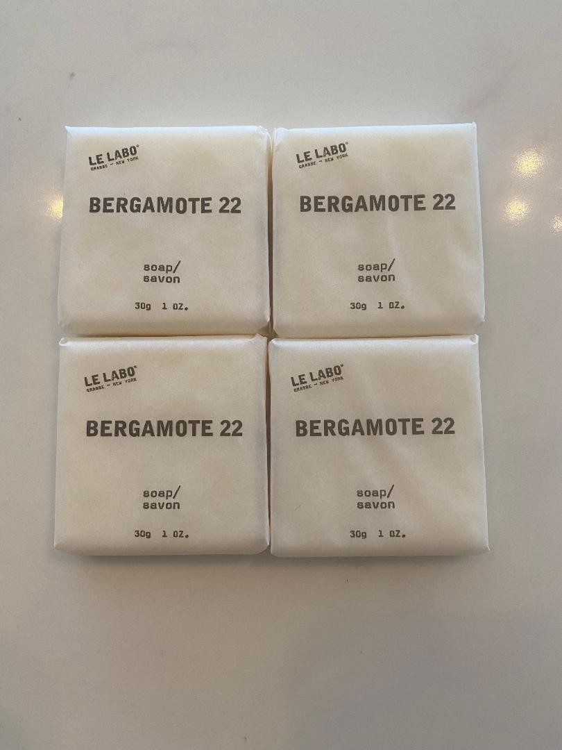 On sale $48 New 4 PC 1.0 oz Le Labo Bergamote 22 soap NOV 2025 4.0 total oz!