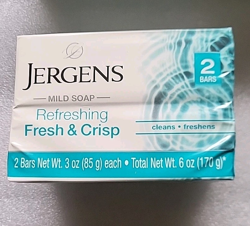 5x Lot Jergens Fresh & Crisp Mild Soap 10 Bars Total New Sealed