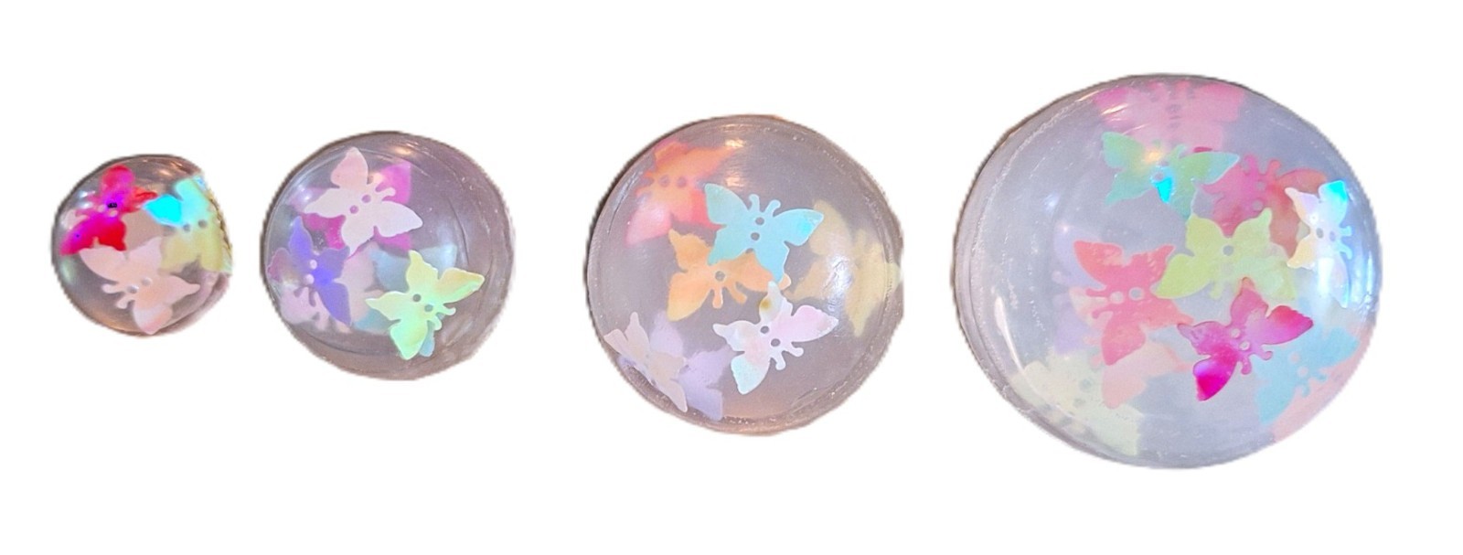 Butterfly Botanical Soap Set 1 Pound Round Clear Vegan Glycerin Gift Set