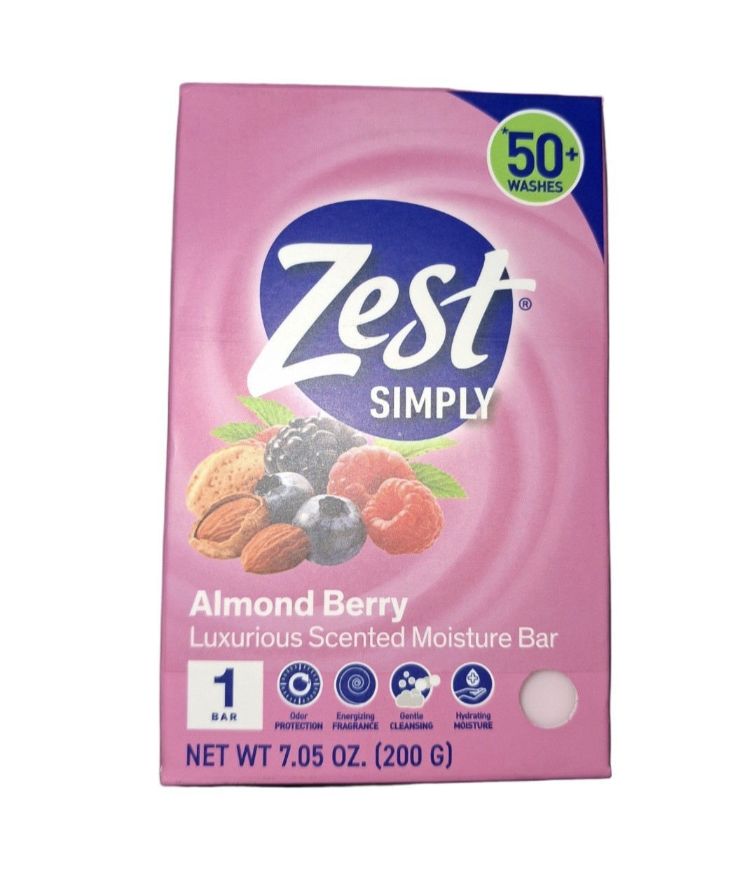 Ɣ ZEST SIMPLY (7.05 Oz.) Bar 🫧 ●ALMOND BERRY● 🫐🫧 Luxurious Moisture Bar 🫧.