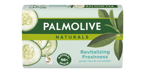 8 PALMOLIVE Revitalizing Freshness Natural Green Tea & Cucumber Bar Soaps 90g
