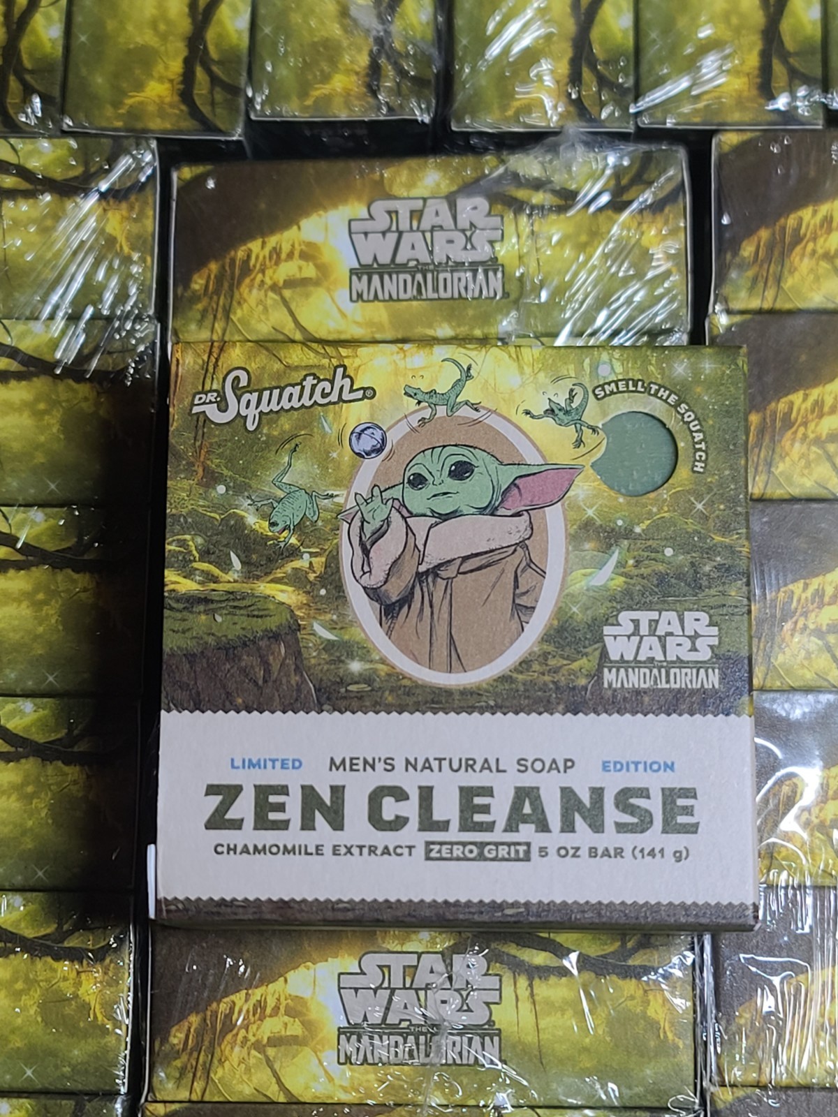Dr Squatch Soap Zen Cleanse Star Wars Mandalorian Limited Edition Zero Grit