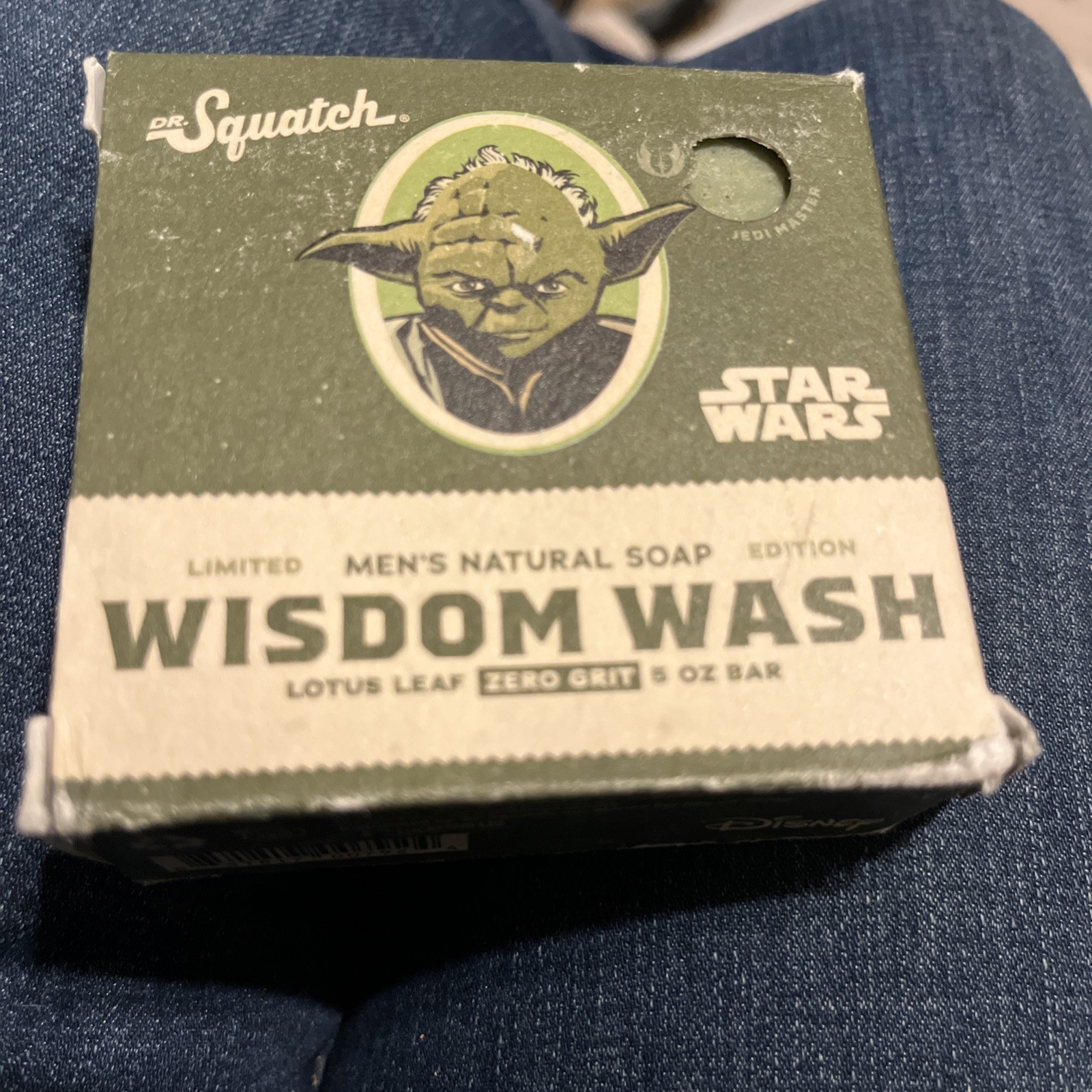 Dr. Squatch Wisdom Wash Star Wars Yoda Natural Bar Soap for Men, 5 oz Unused