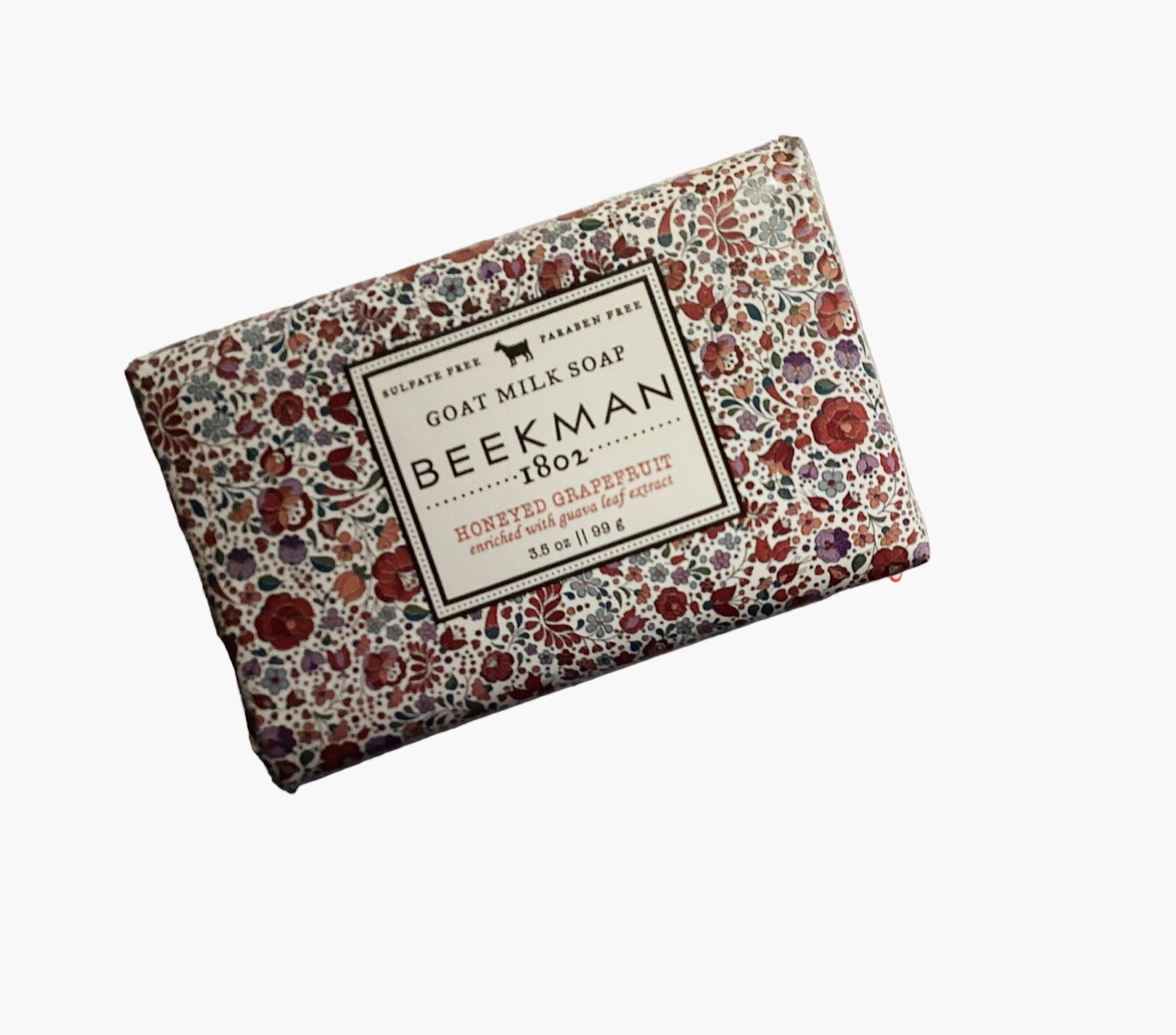BEEKMAN 1802 PURE GOAT MILK SOAP – HONEYED GRAPEFRUIT 3.5oz PALM SIZE