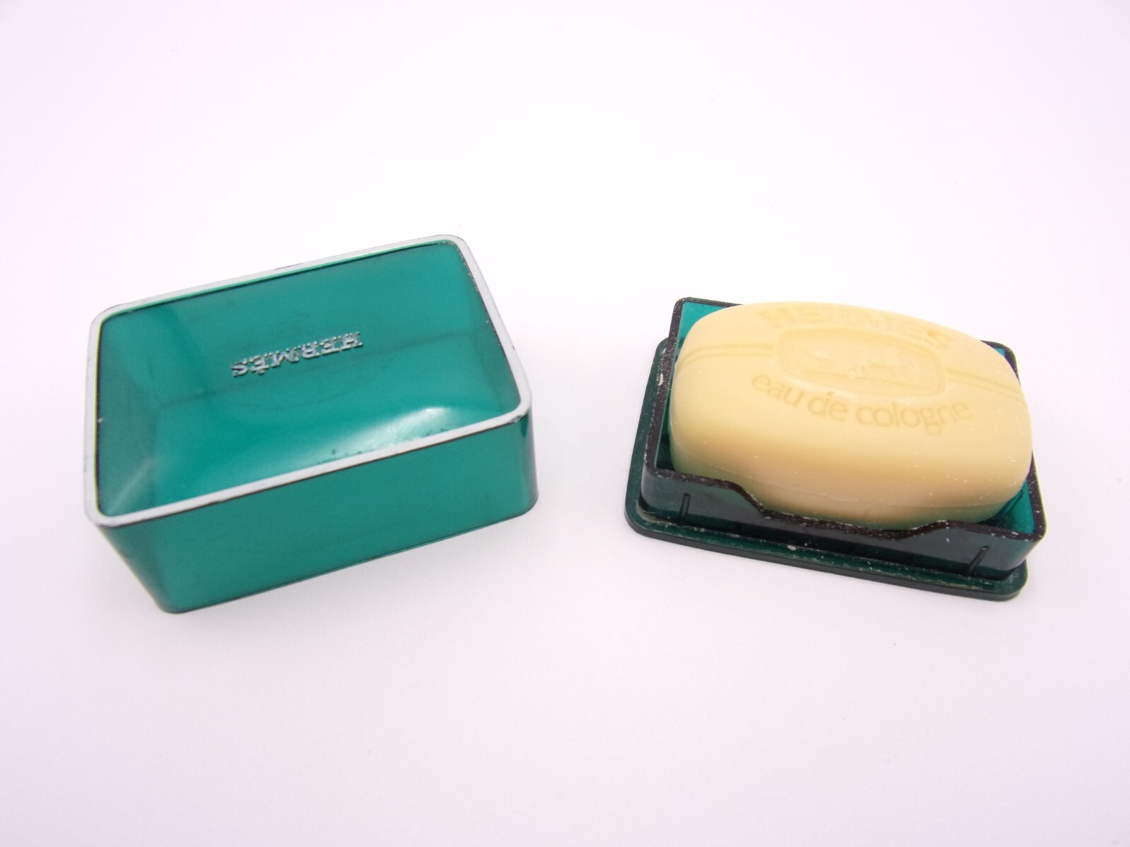 Hermes Paris Eau de Cologne Scented Soap Miniature 24 g 0.8 oz with Case Vintage