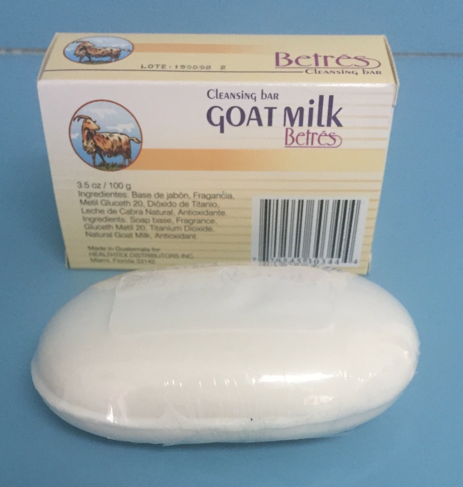 Betres Goat Milk Cleansing Bar Soap, 3.5 oz
