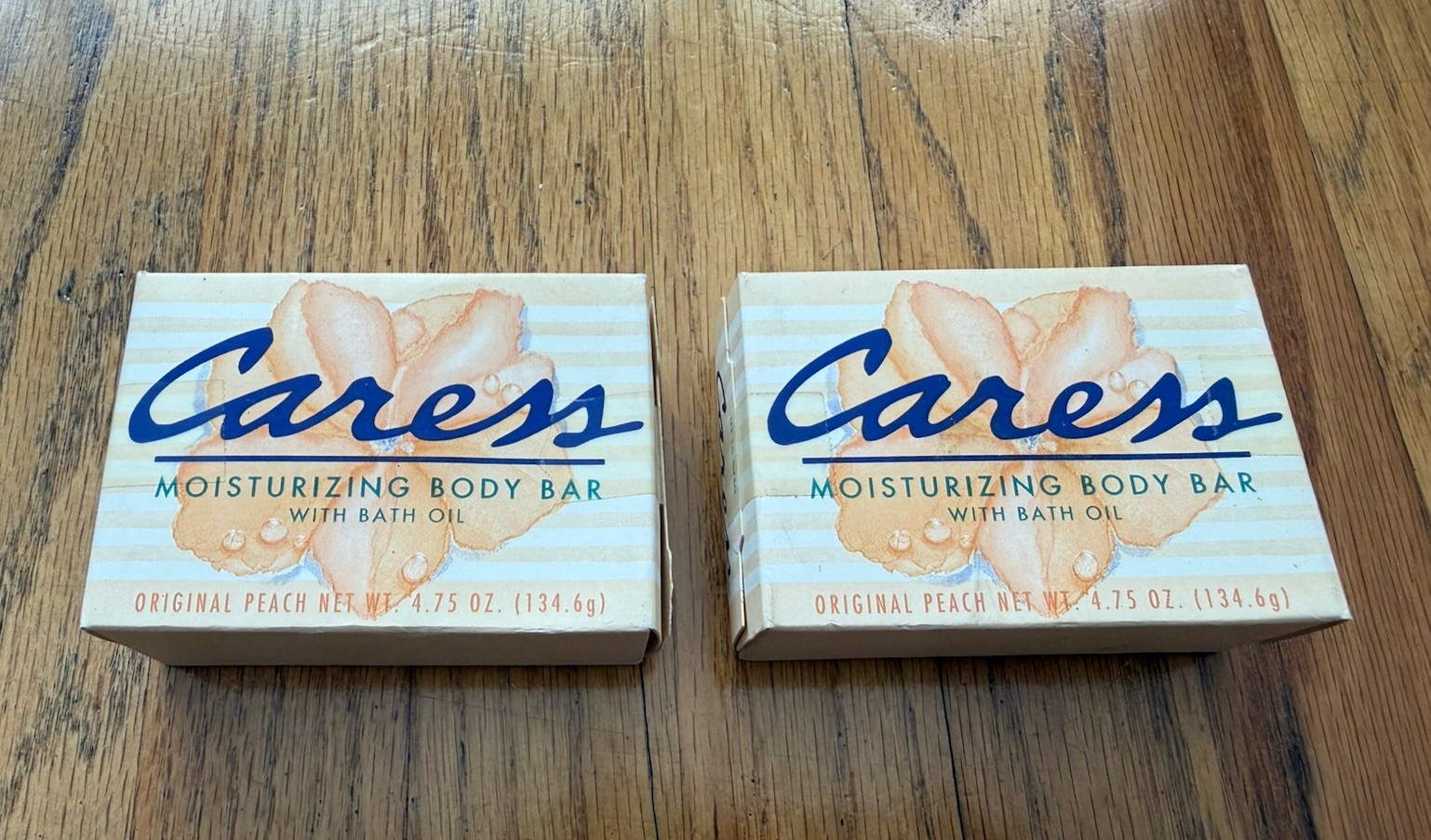 2 Pack VINTAGE 2001 Caress Moisturizing Body Bar Soap Nature’s Silk 4.75 oz each