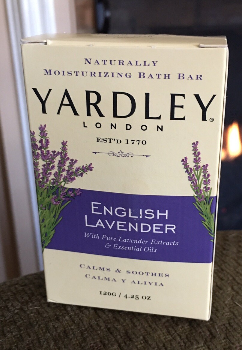 Yardley London Bath Soap Bar English Lavender Scent & Essential Oils 4.25 oz NOS