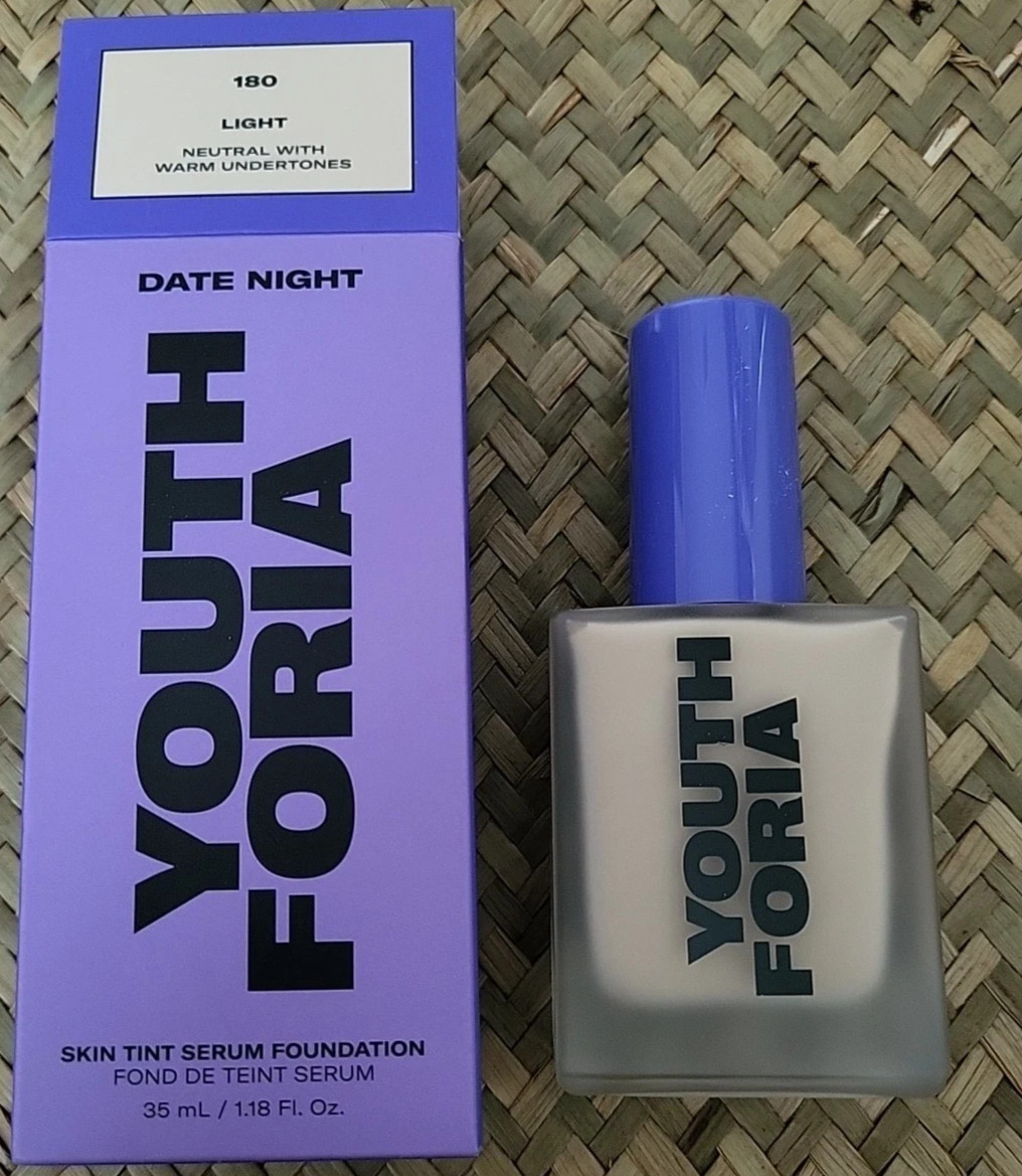 Date Night by Youthforia, 1.18 oz Skin Tint Serum Foundation- 180 Light $48