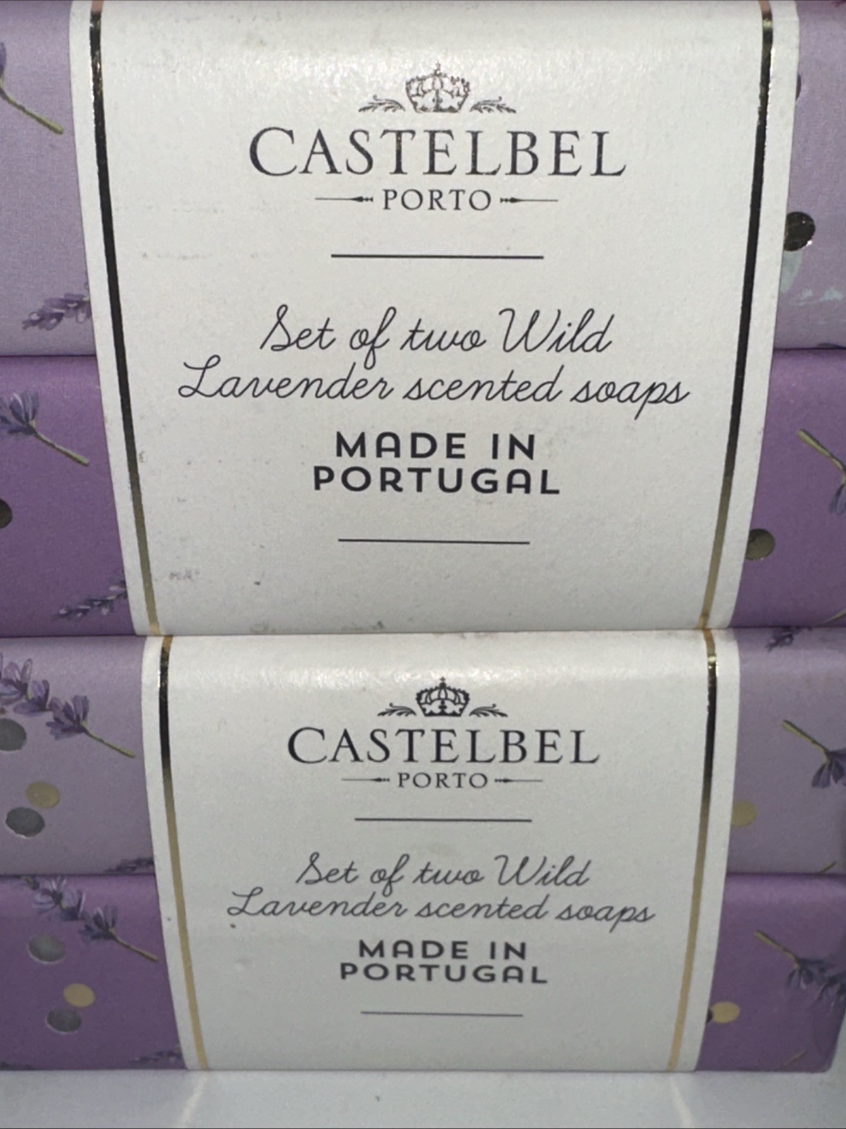 LOT OF 6-Castelbel Luxury Scented Bath Bar Soap 2 WATERMELON & 4 WILD LAVENDER