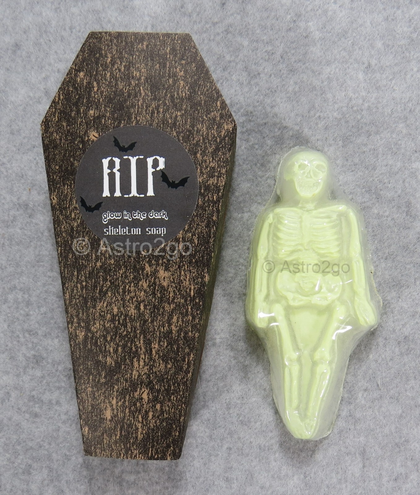 GLOW SKELETON HAND SOAP-Coffin Bones Anatomy Halloween Death Goth JUST BUBBLY