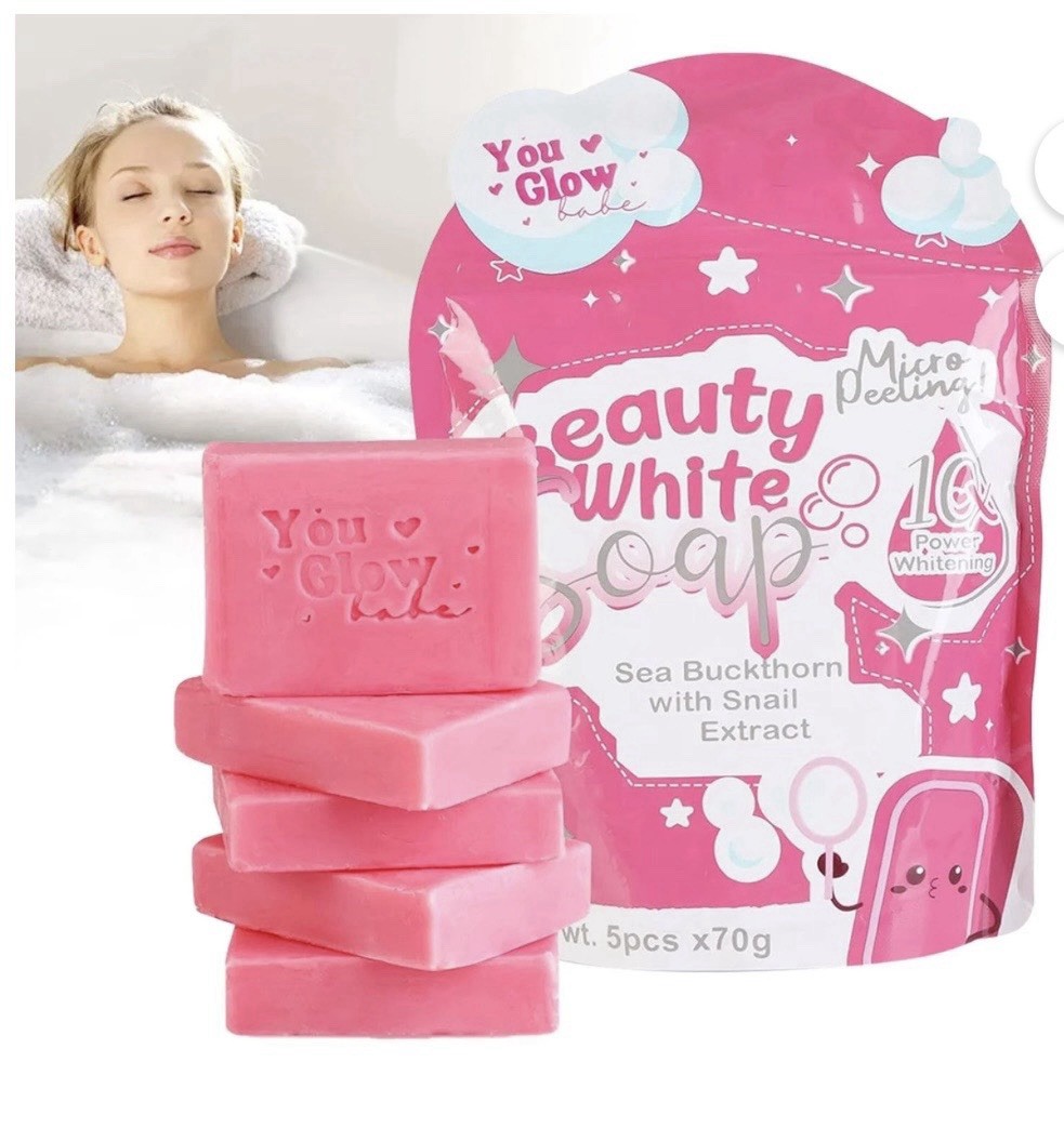 Beauty White Soap by You Glow Babe/ 1 Year Supply / 10 Bars/ 2 Pack