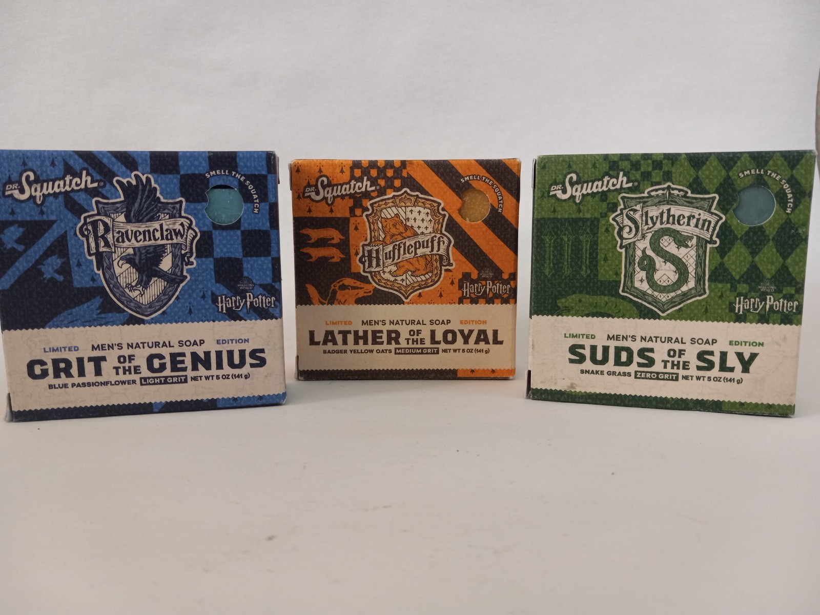 Dr. Squatch Bar Soap Harry Potter Hufflepuff/Slytherin/Ravenclaw Limited Edition