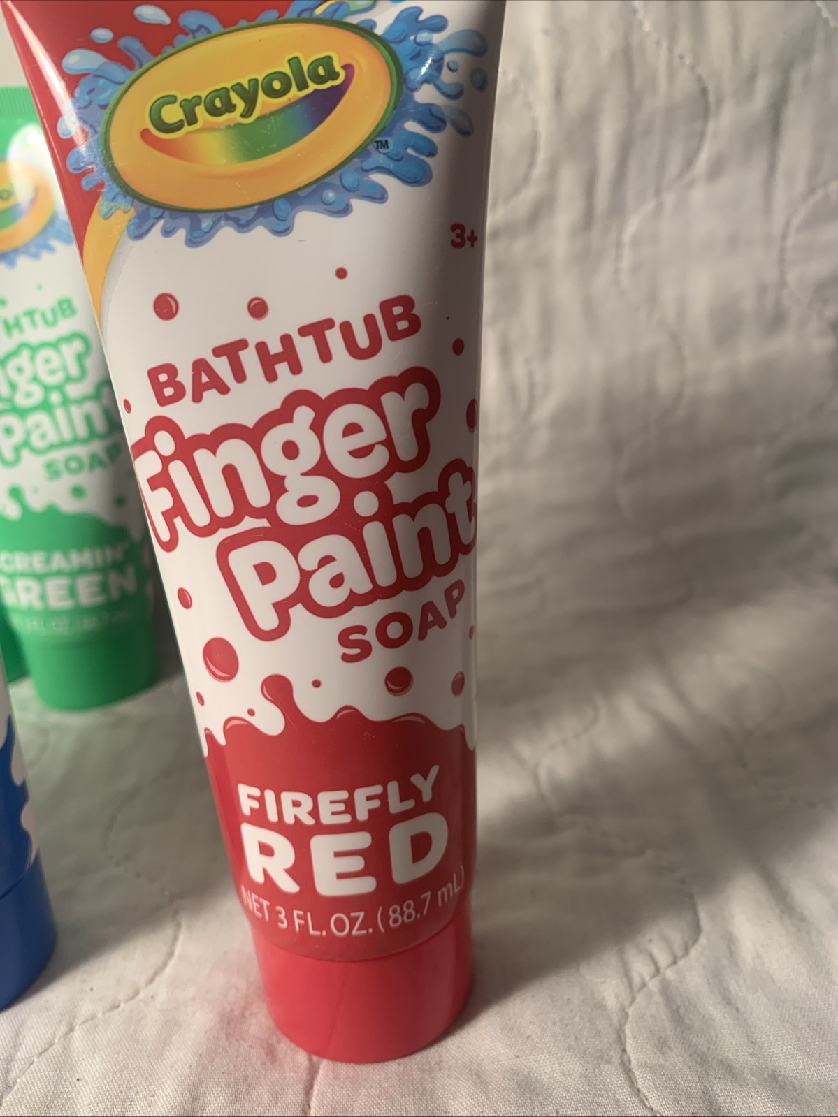 Lot Of 8 Crayola Bathtub Finger Paint Soap Pink, Red, Blue ,Purple,green #1880