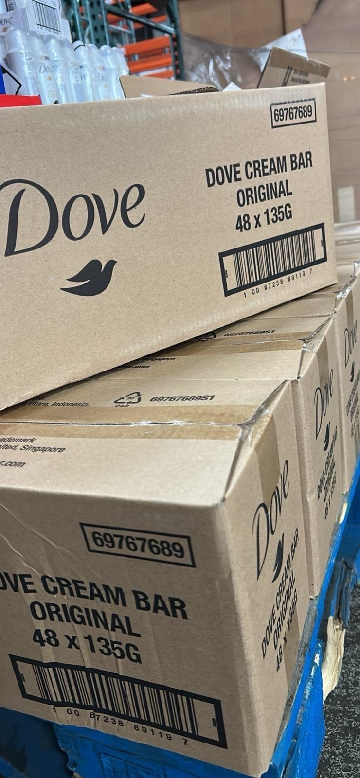 Case of 48 Dove Original Beauty Bar Soap 4.75 oz Deep Moisture Skin Care