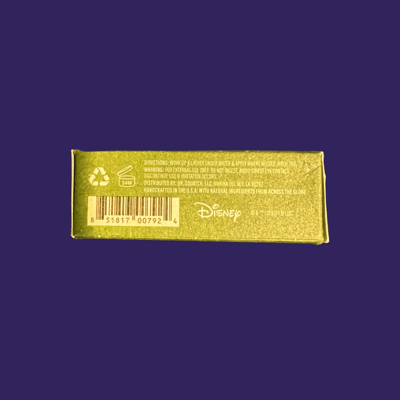 DR Squatch Wisdom Wash Soap Limited Edition Lotus Leaf Zero Grit