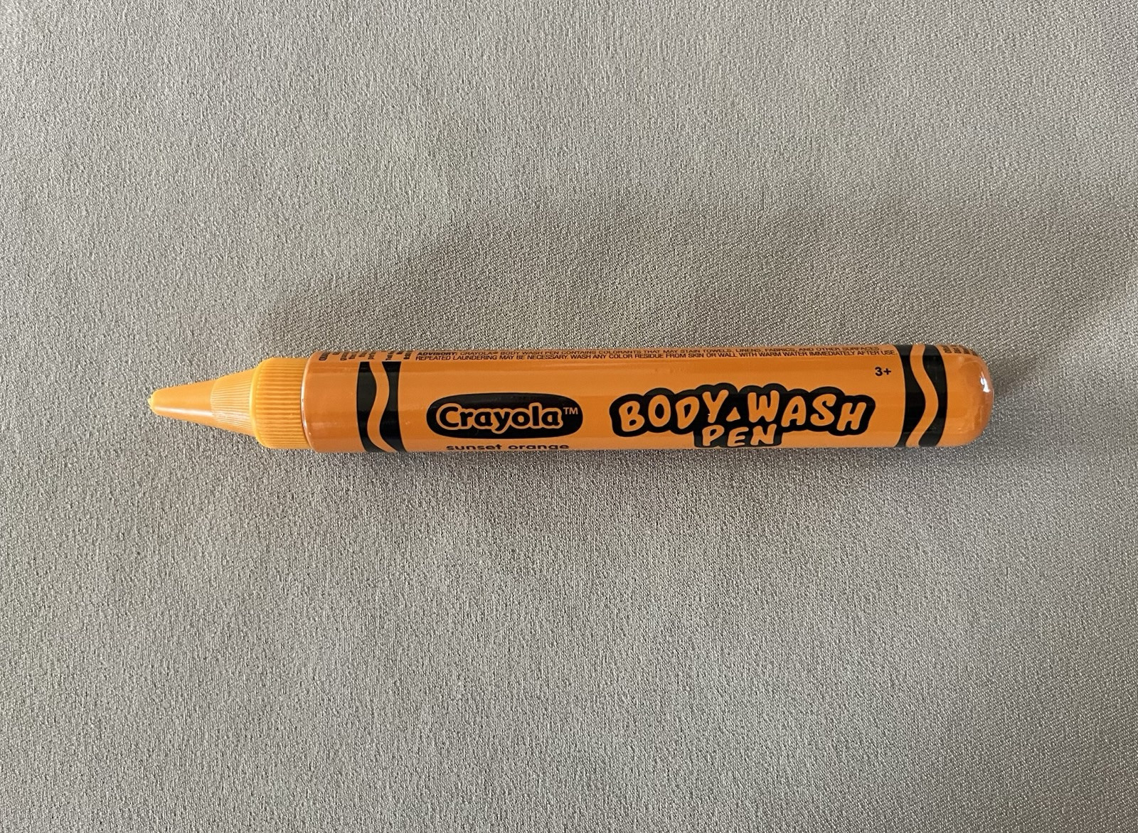 1.9 Oz. Crayola Bathtub Body Wash Pen In Sunset Orange, For Ages 3+, Brand New!