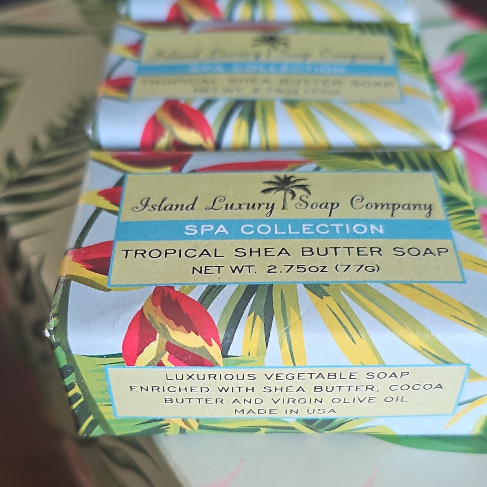 Island Luxury Soap Company Spa Collection Tropical Shea Butter NET WT 2.75 Oz