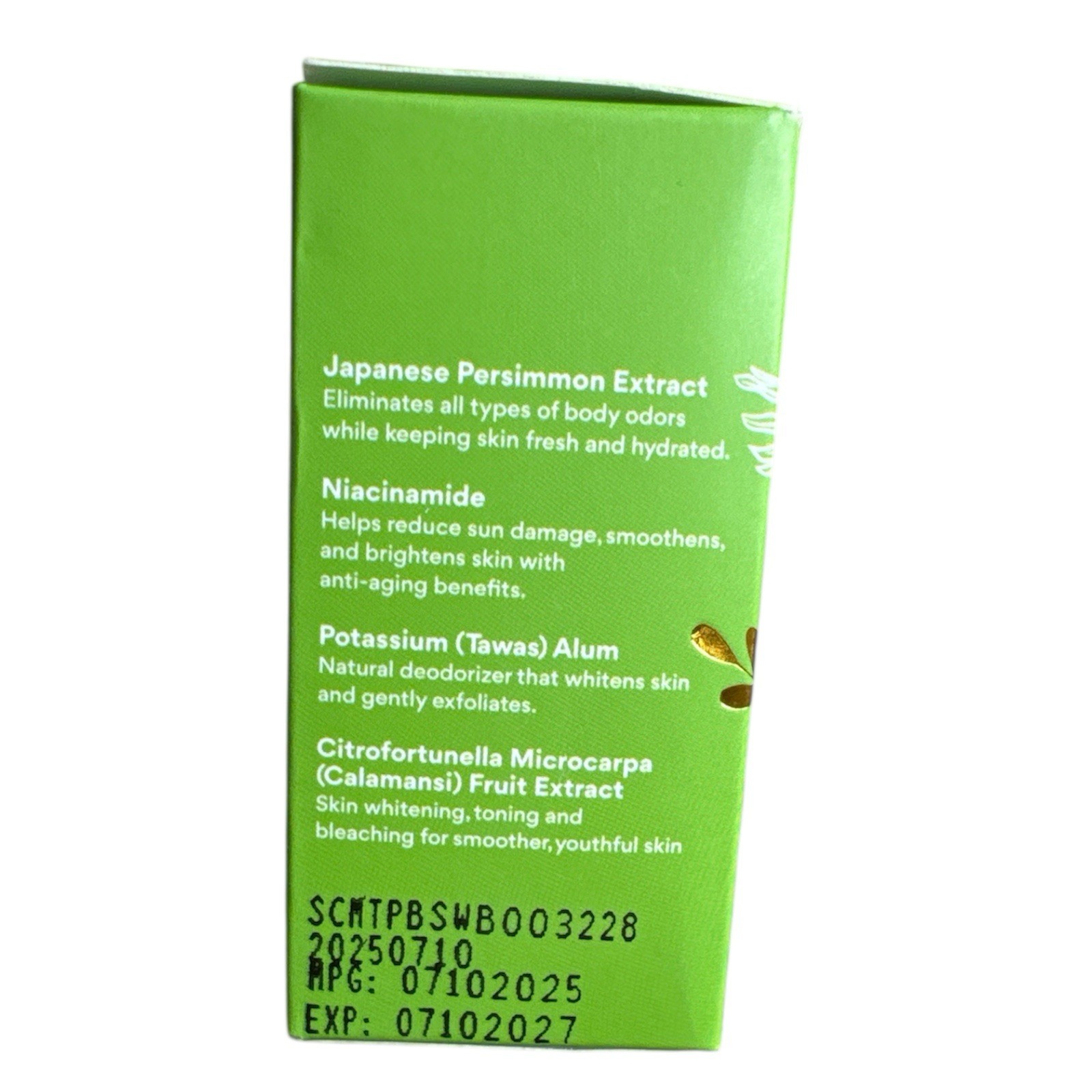Bonita Tawas Calamansi Soap W/Persimmon For Face & Body Bar Soap 80g X 2 Bars