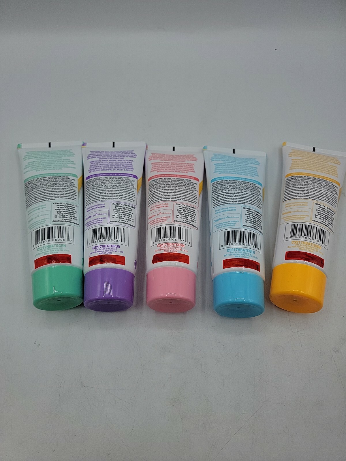 Bathtub Fingerpaint Soap Green Purple Pink Blue Orange 3 Oz (Sealed)