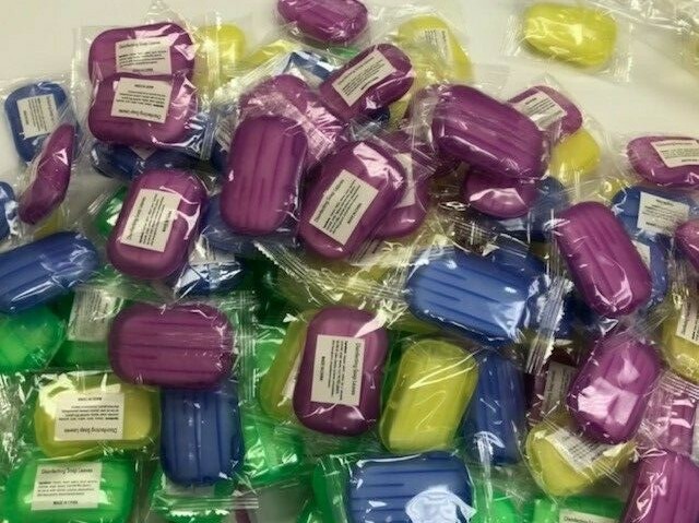 1000 Super Paper Soap Sheets Portable 50-Pack Pink Blue Green Yellow Purple