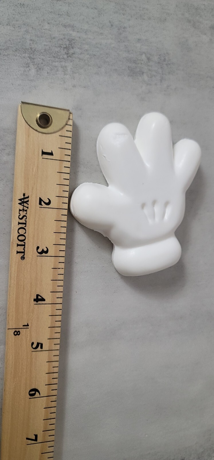 Disney Mickey Mouse SOAP Glove Shaped Fragrance Free White Collect Bar NEW