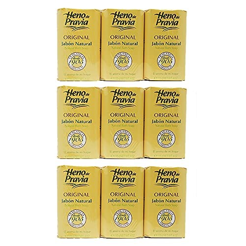 Heno de Pravia Natural Bath Soap 9 bars each 41 oz G1N