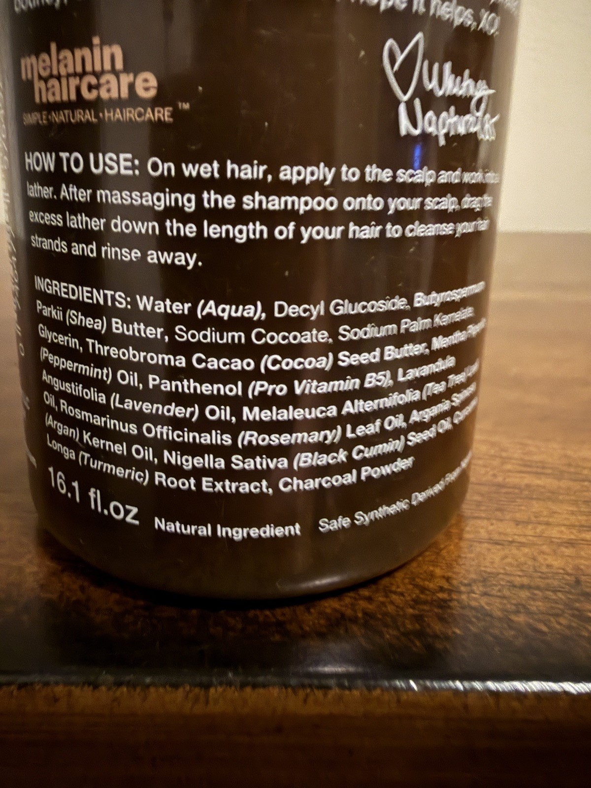 Sealed Melanin African Black Soap Reviving Shampoo