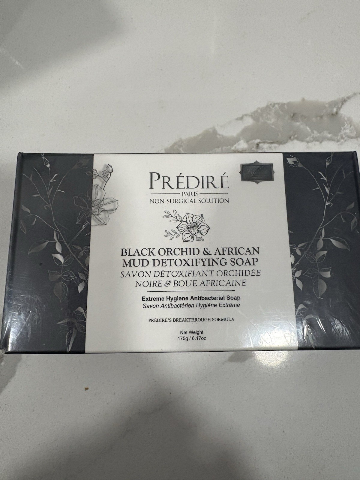 PRÉDIRÉ PARIS Detoxifying Antibacterial Mud Soap Black Orchid 175g 6.17oz T4-1