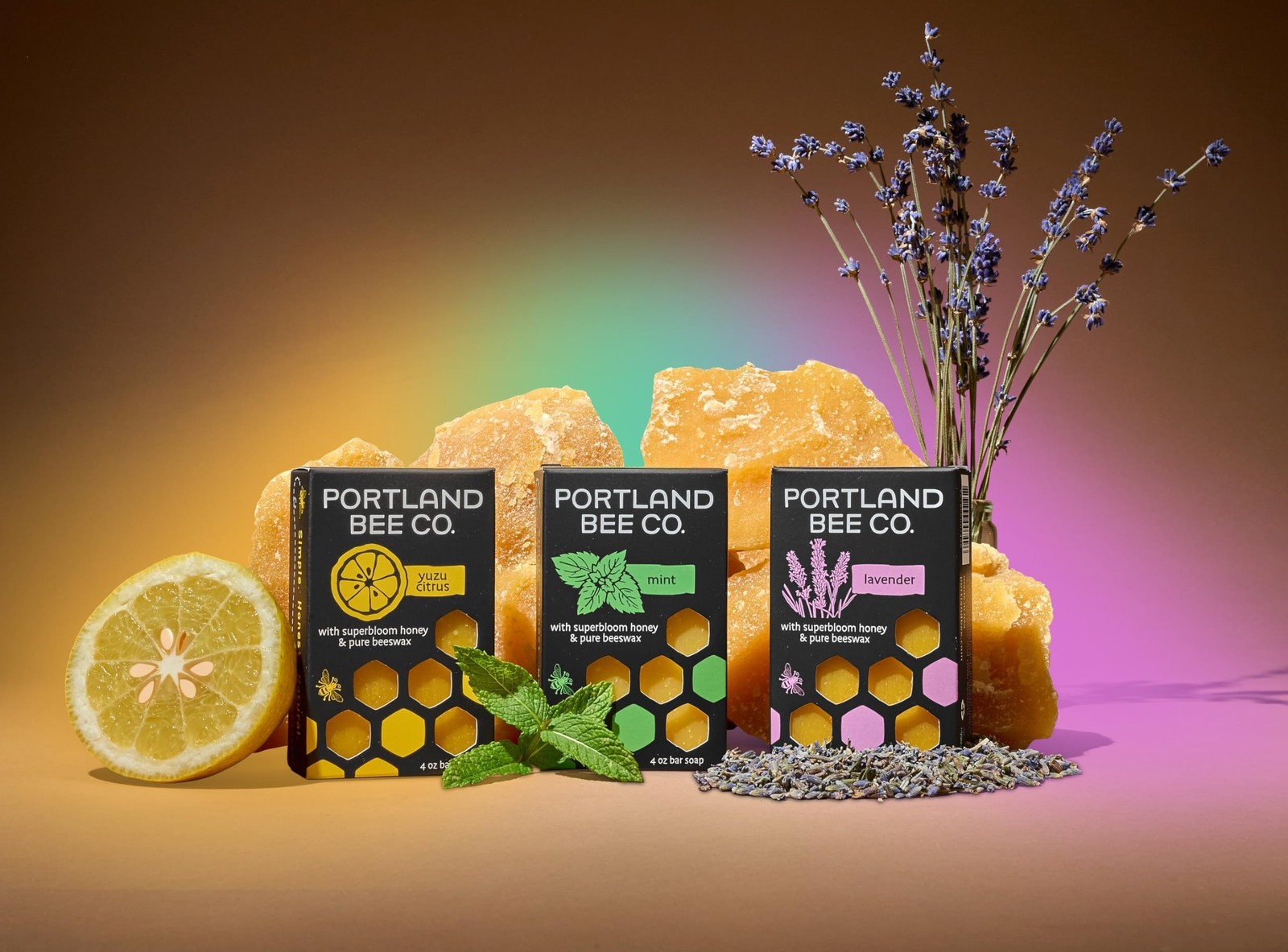 Portland Bee Co. All Natural Beeswax and Super Bloom Honey Bar Soap – Yuzu