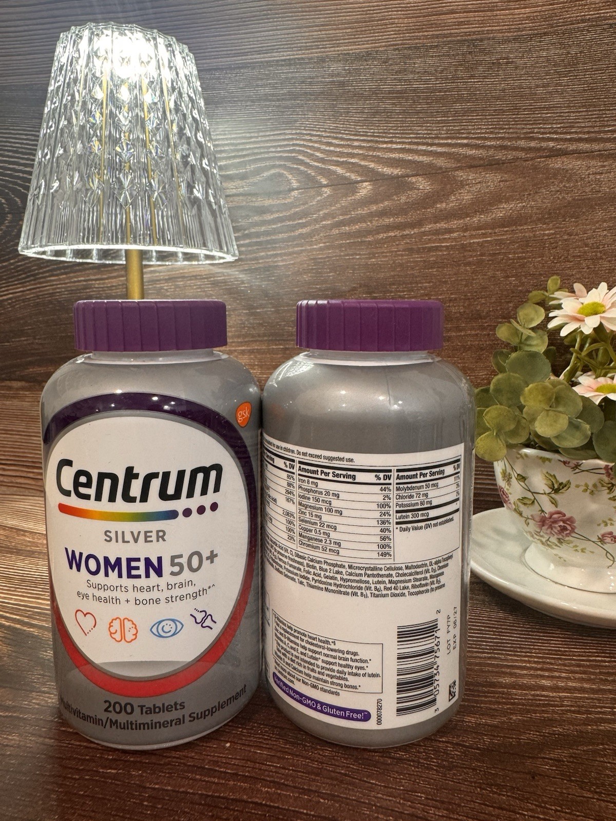 Centrum Silver Women 50+ Supports Heart Brain Eye Health Bone Strength 6/27