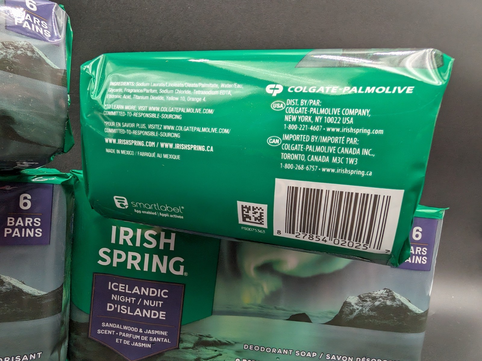 4x Irish Spring Icelandic Nights Soap 6-Bar Packs 4.2oz Jasmine Sandalwood 24pc!