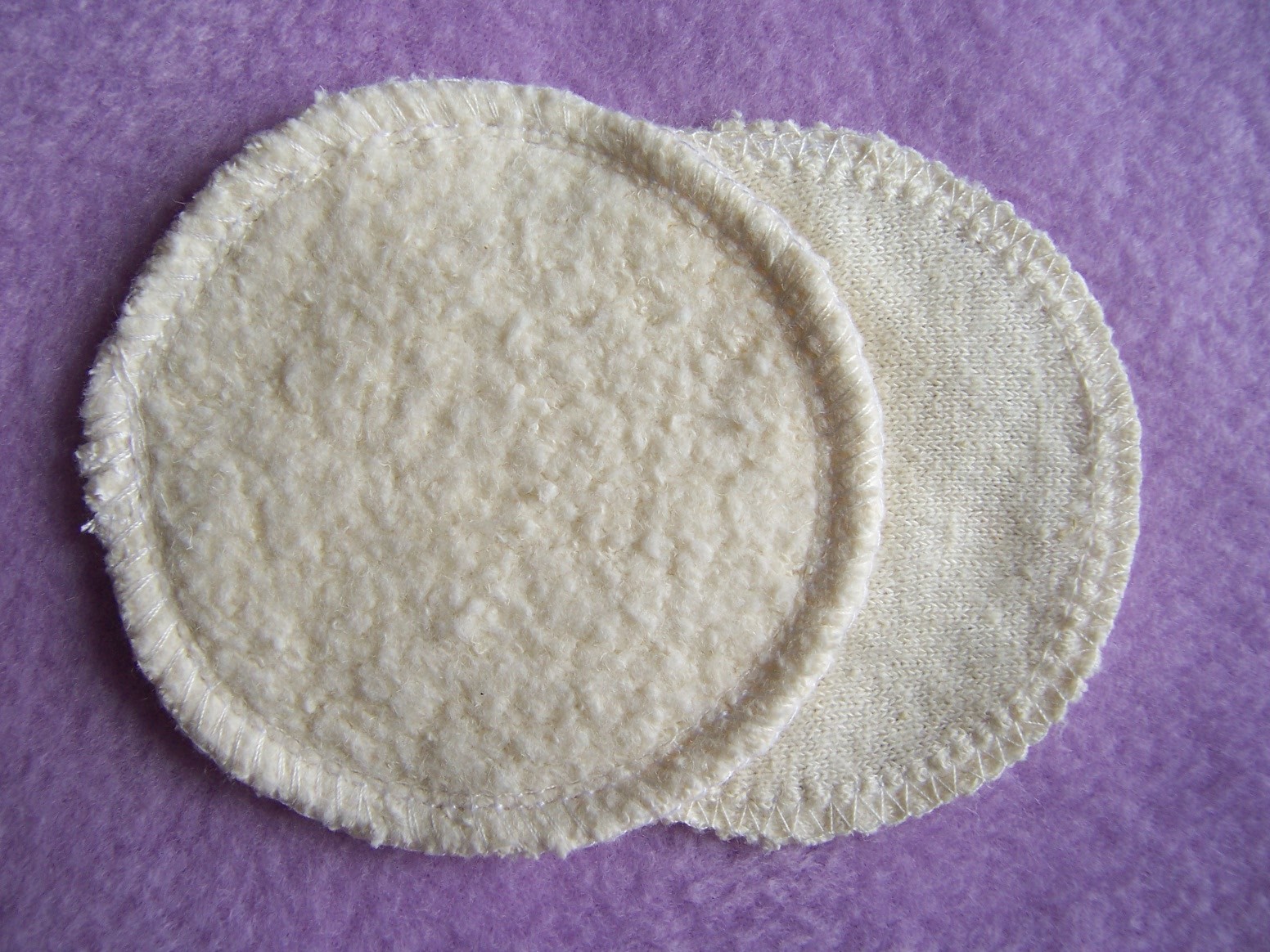 Hemp Organic Cotton Facial Cleansing Rounds Pads Washable Reusable Eco Friendly