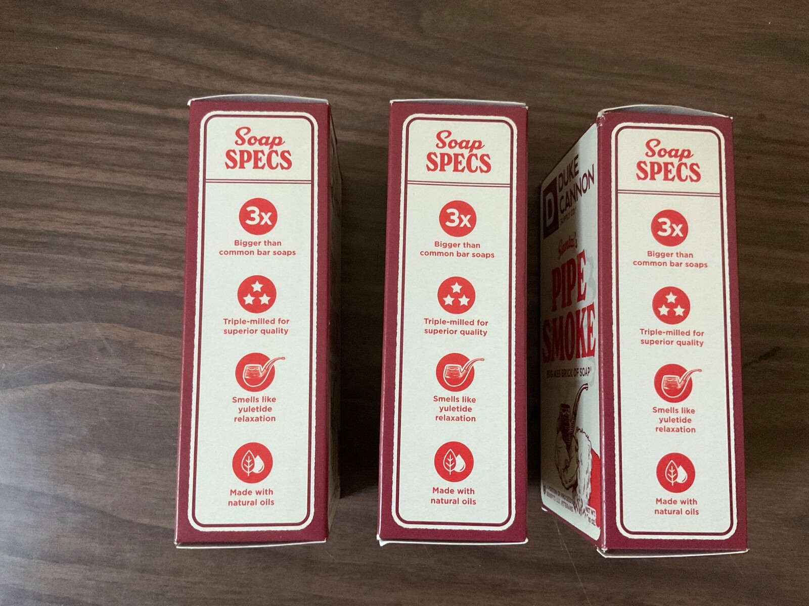 Duke Cannon Santa’s Pipe Smoke Big Ass Brick of Soap 10oz each