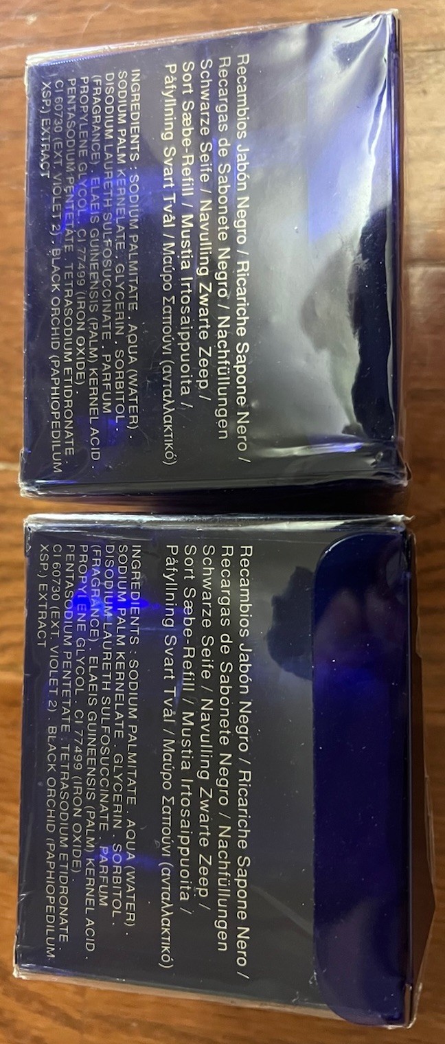 NIB Set of 2 YSL Nu Black Soap Refills 2×5.2 Oz (4total) Still Sealed!!!