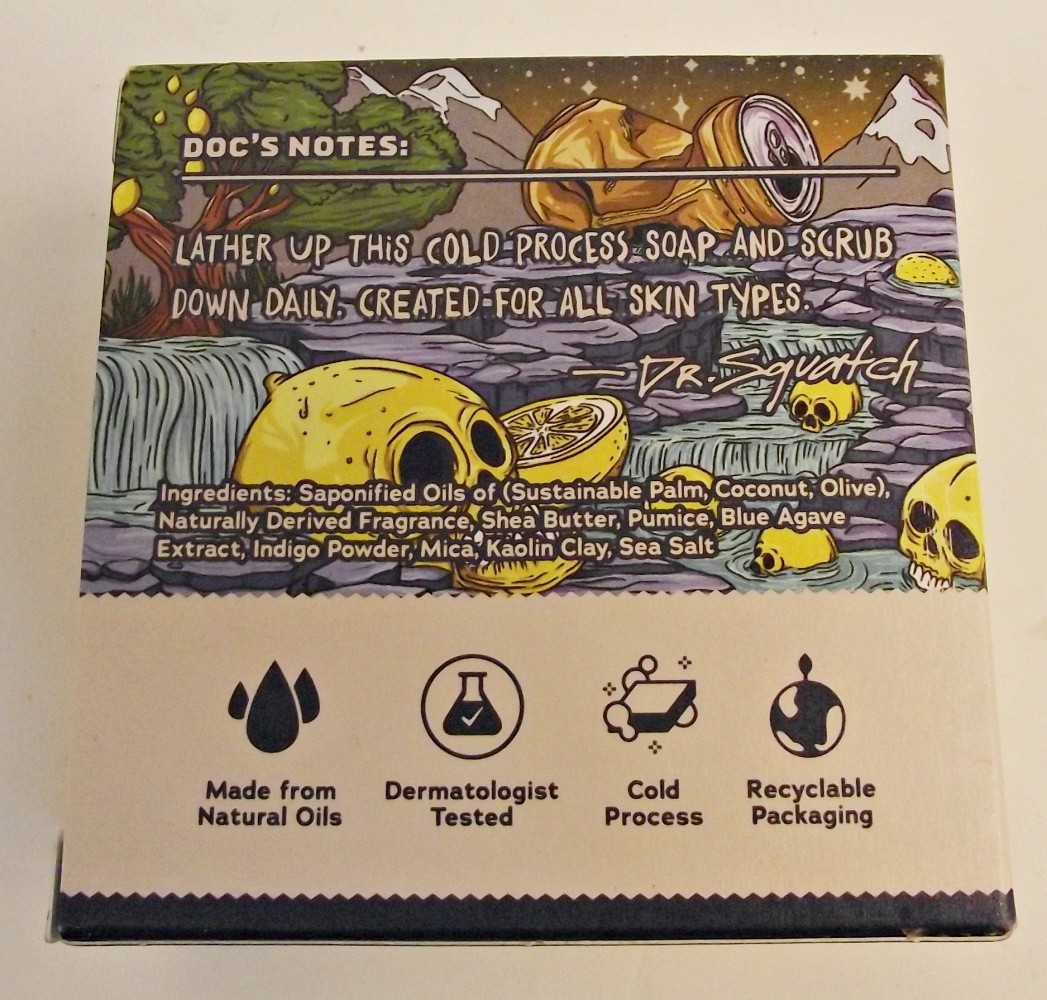 DR SQUATCH Grime Reaper Men’s Natural Soap Liquid Death 5 New Bars Ltd Ed