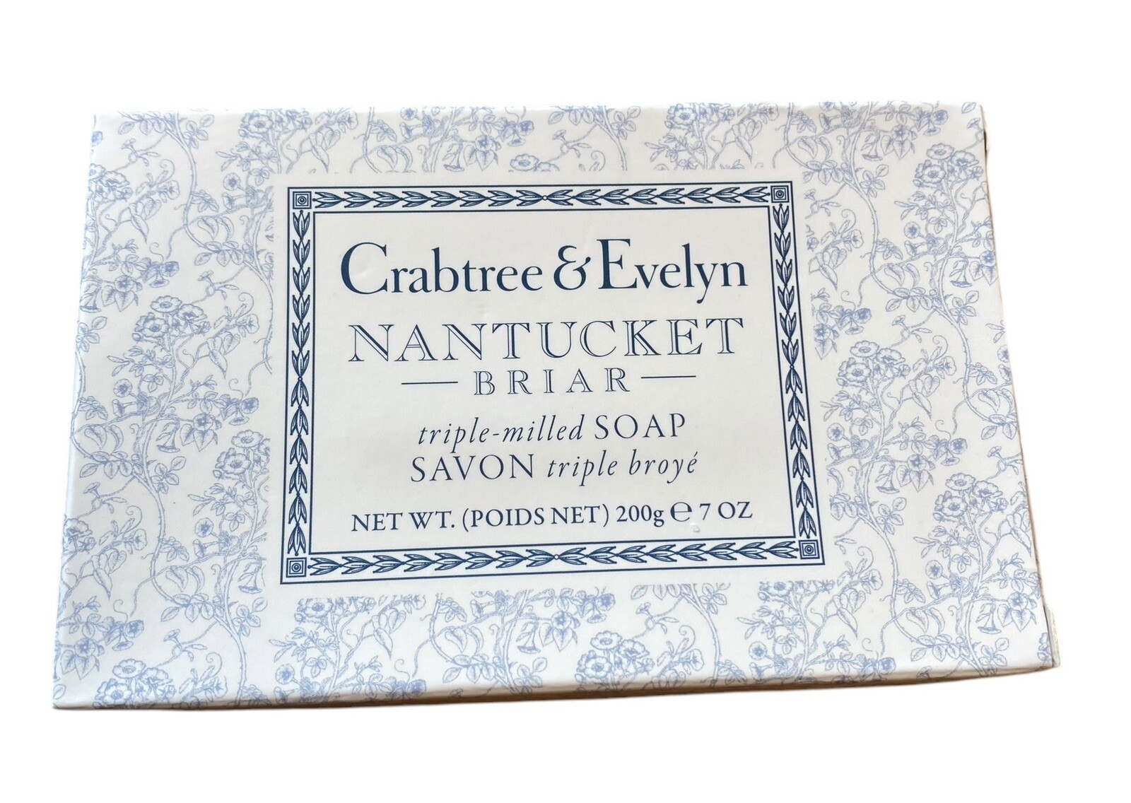 Crabtree & Evelyn NANTUCKET BRIAR Triple-Milled Soap Bar 7 oz in Floral Box
